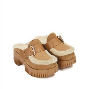 NEW 4CCCCEES women's plia amber clogs in camel brown